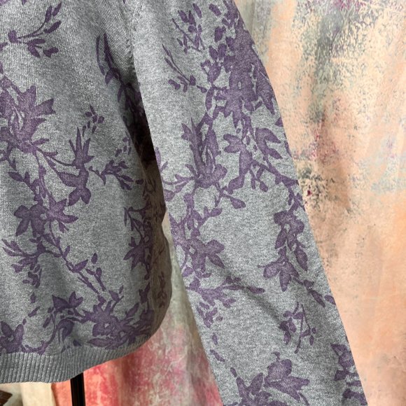 📌Sonoma Cotton Floral Design Long Sleeves Cosy Cardigan - Picture 4 of 13